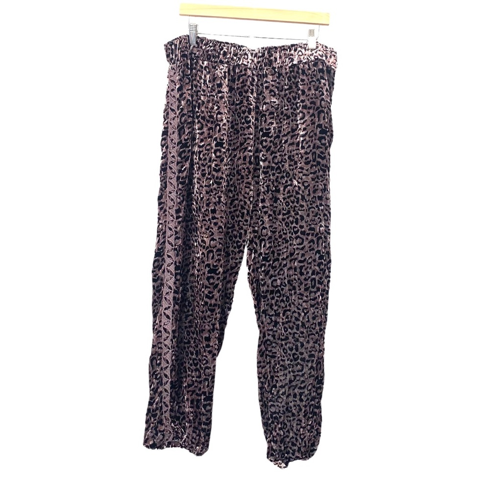 Johnny Was Pants Size Large Silk Rayon Cheetah Print